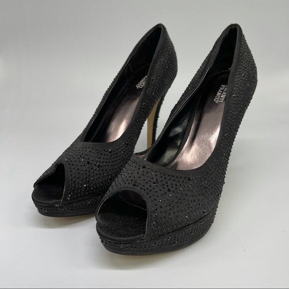 Valenti Franco, Glitzy Peeptoe Heels, Size 8M In excellent condition! - Picture 1 of 6
